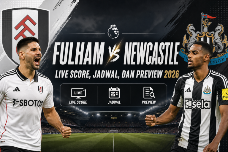 fulham - Fulham vs Newcastle: Live Score, Jadwal, dan Preview 2026