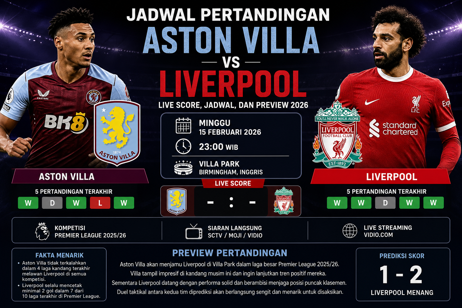 Jadwal Pertandingan - liverpool