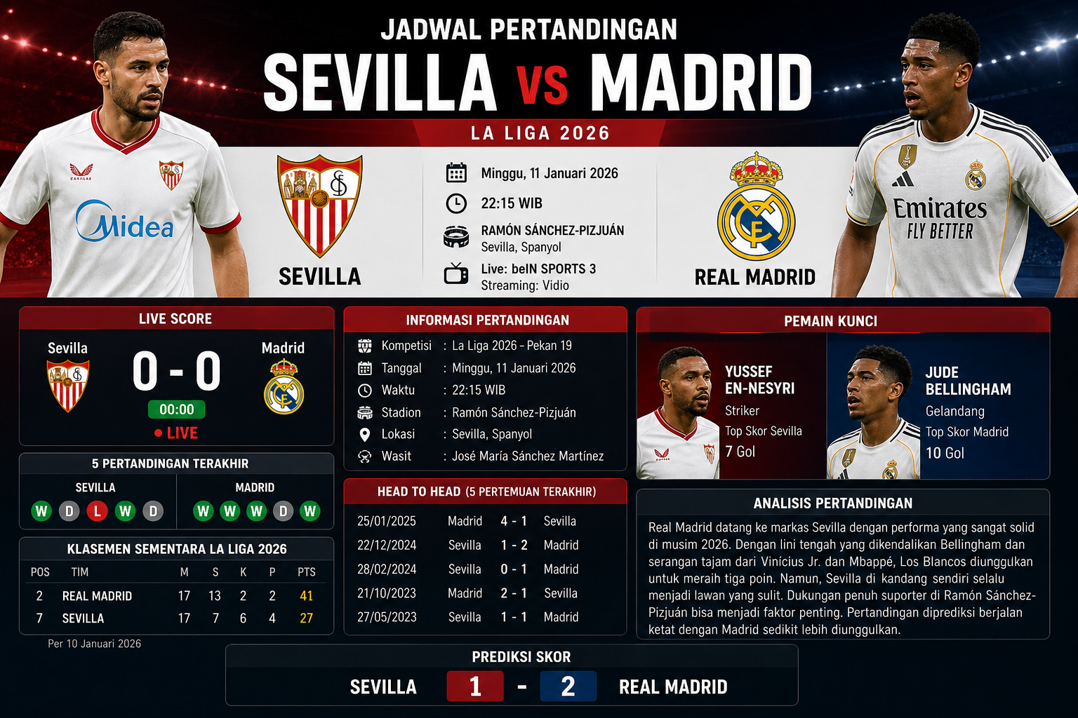 Jadwal Pertandingan - sevilla