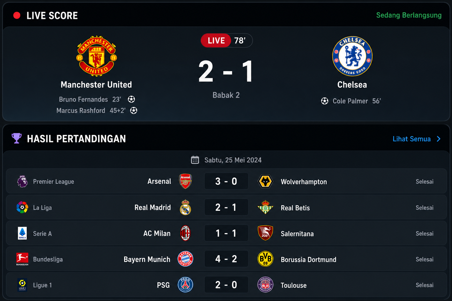 Live Score dan Hasil Pertandingan - lazio