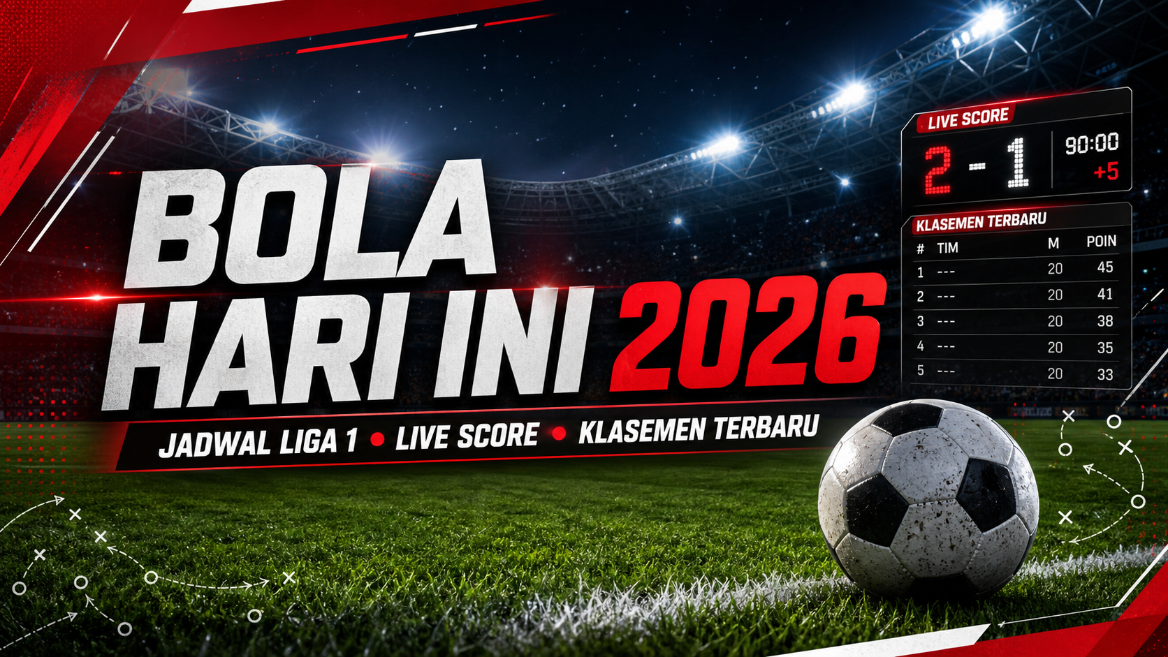 bola - Bola Hari Ini 2026: Jadwal Liga 1, Live Score, dan Klasemen Terbaru