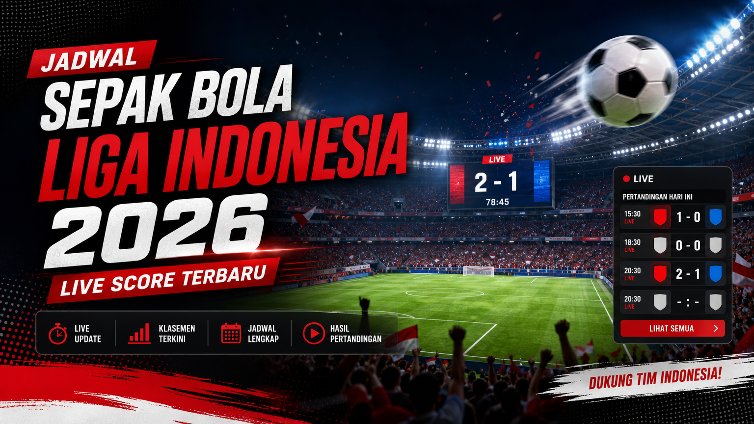bola - Jadwal Sepak Bola Liga Indonesia 2026: Live Score Terbaru