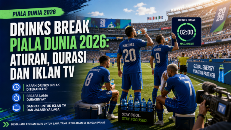 fifa - Drinks Break Piala Dunia 2026: Aturan, Durasi dan Iklan TV