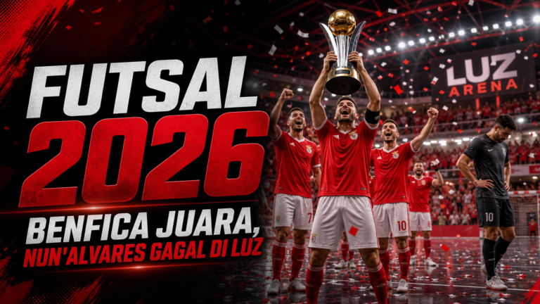 futsal - Futsal 2026: Benfica Juara, Nun'Alvares Gagal di Luz