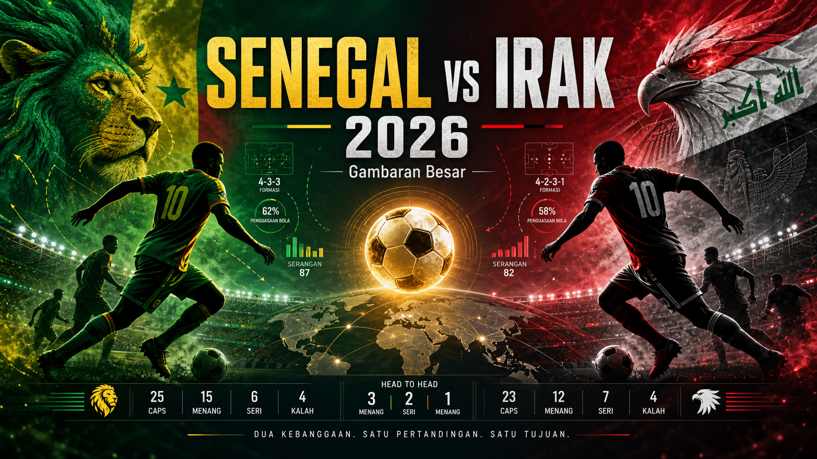 Gambaran Besar Senegal vs Irak 2026 - senegal