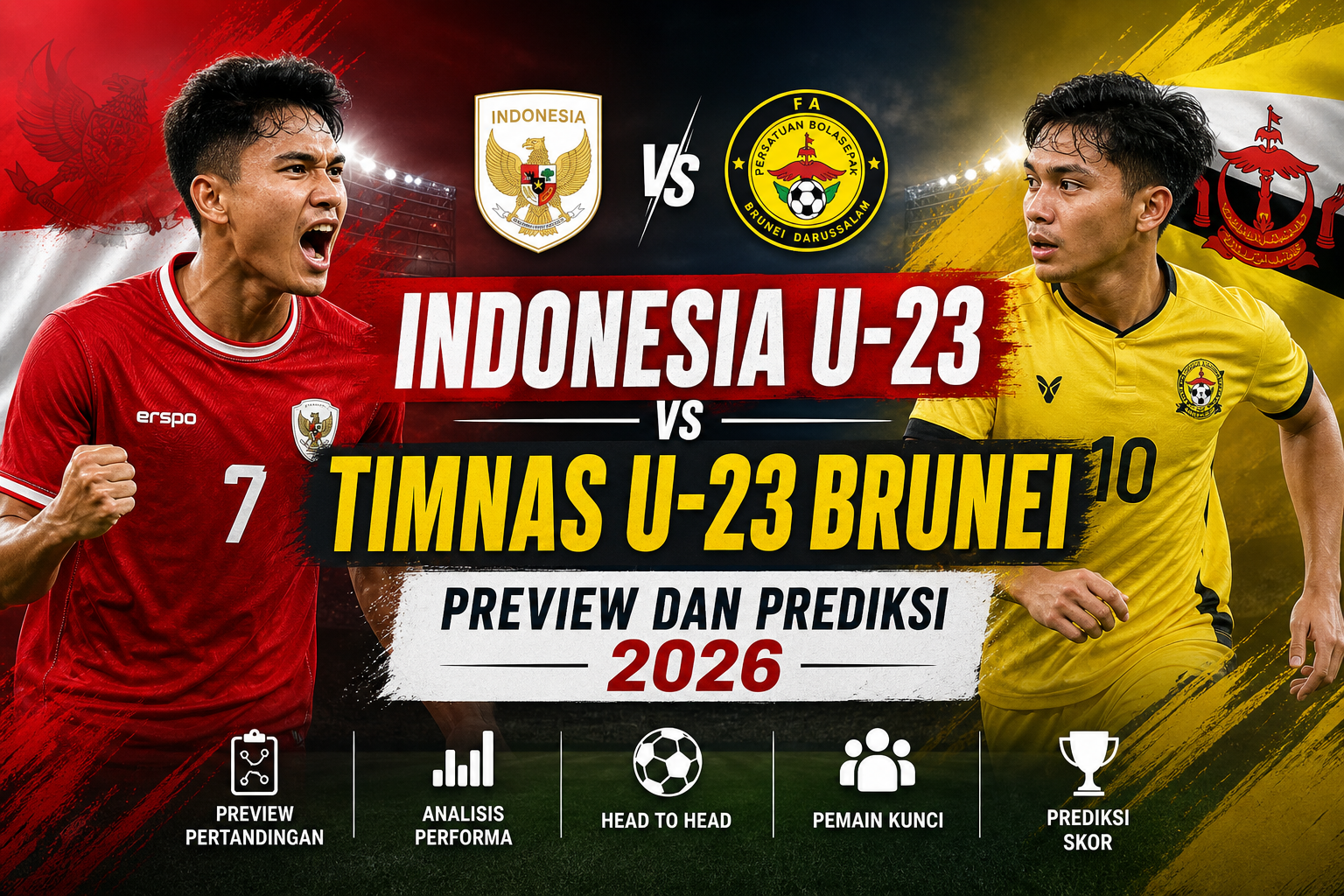 indonesia - Indonesia U-23 vs Timnas U-23 Brunei: Preview dan Prediksi 2026