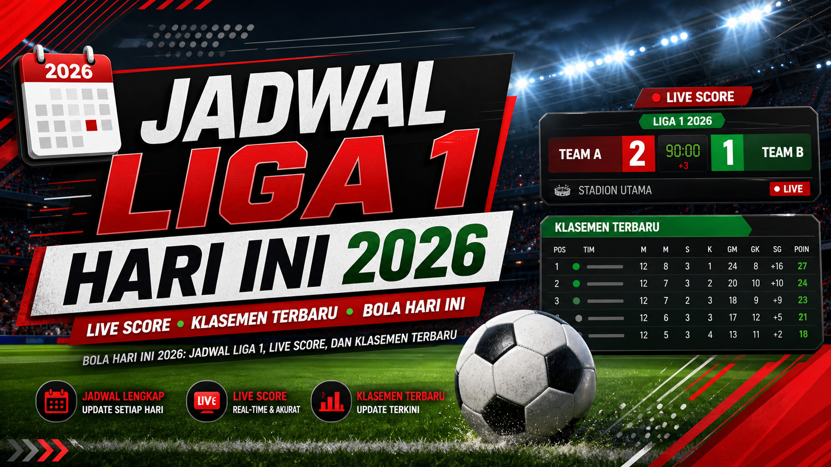Jadwal Liga 1 Hari Ini 2026 - bola