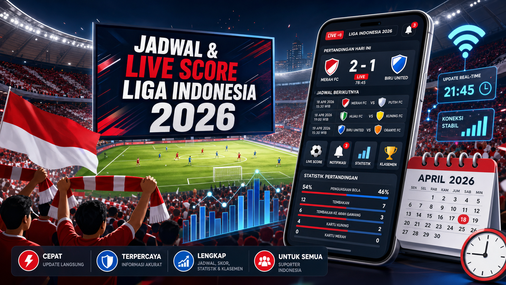 Kenapa Jadwal dan Live Score Liga Indonesia Makin Penting di 2026? - bola