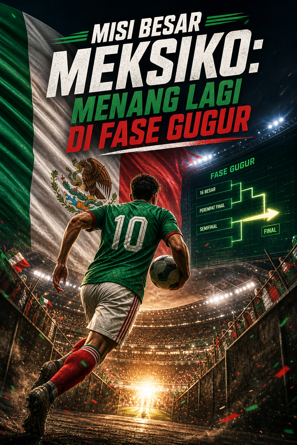 Misi Besar Meksiko: Menang Lagi di Fase Gugur - meksiko