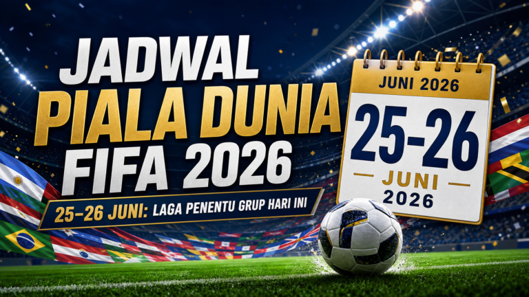 piala - Jadwal Piala Dunia FIFA 2026 25-26 Juni: Laga Penentu Grup Hari Ini