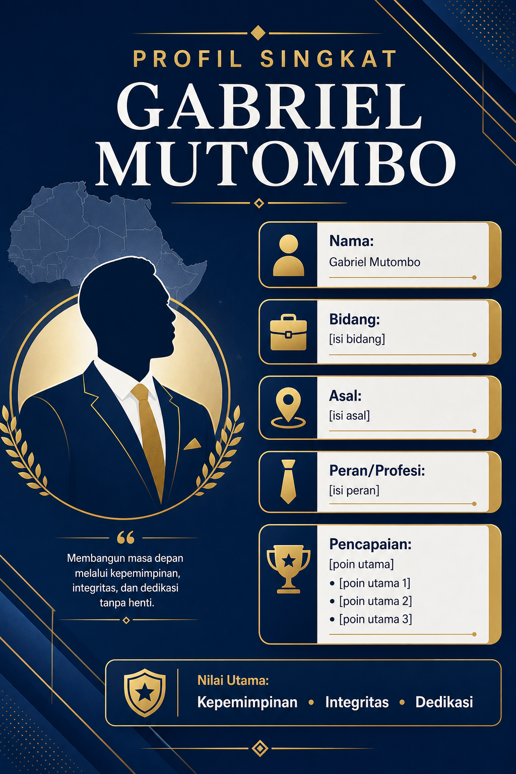 Profil Singkat Gabriel Mutombo - mutombo