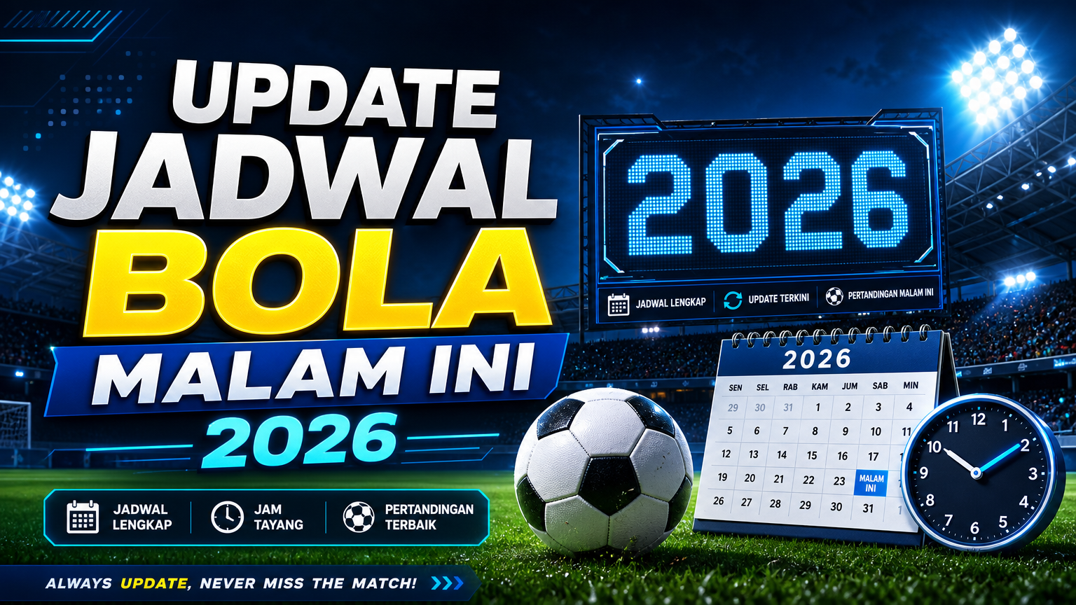 Update Jadwal Bola Malam Ini 2026 - bola