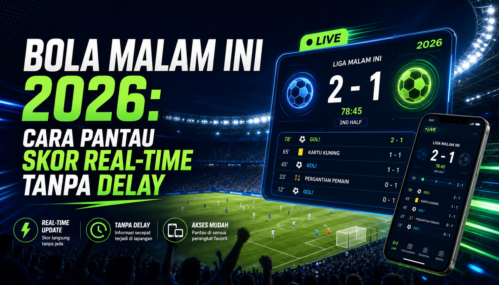 bola - Bola Malam Ini 2026: Cara Pantau Skor Real-Time Tanpa Delay