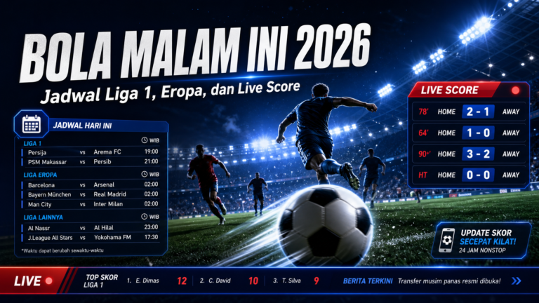 bola - Bola Malam Ini 2026: Jadwal Liga 1, Eropa, dan Live Score
