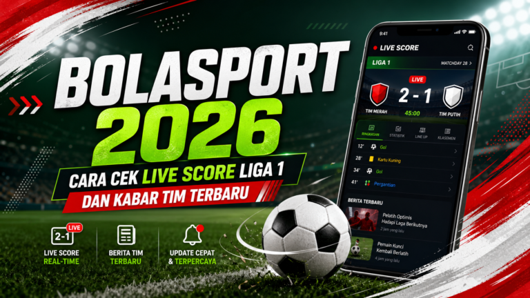 bolasport - Bolasport 2026: Cara Cek Live Score Liga 1 dan Kabar Tim Terbaru
