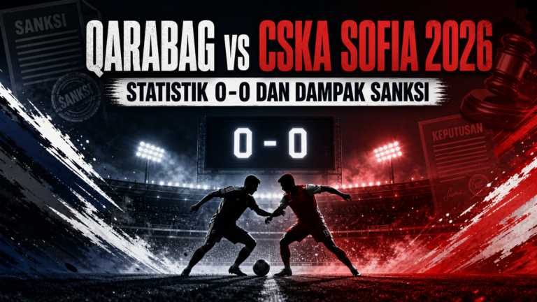 cska - Qarabag vs CSKA Sofia 2026: Statistik 0-0 dan Dampak Sanksi