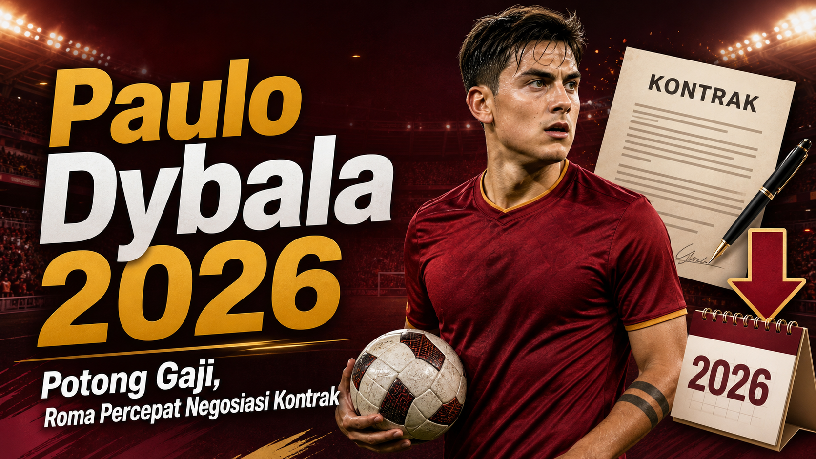dybala - Paulo Dybala 2026: Potong Gaji, Roma Percepat Negosiasi Kontrak