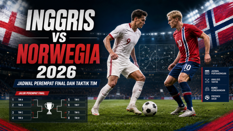 inggris - Inggris vs Norwegia 2026: Jadwal Perempat Final dan Taktik Tim