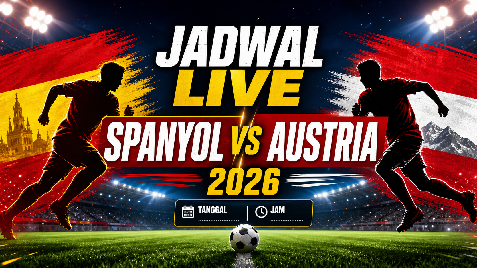 Jadwal Live Spanyol vs Austria 2026 - spanyol