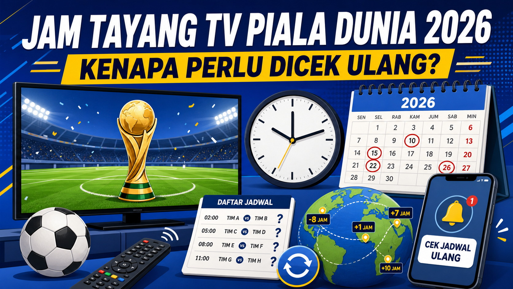 Jam Tayang TV Piala Dunia 2026: Kenapa Perlu Dicek Ulang? - kickoff