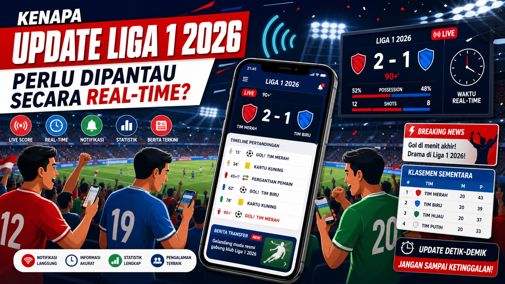 Kenapa Update Liga 1 2026 Perlu Dipantau Secara Real-Time? - bola