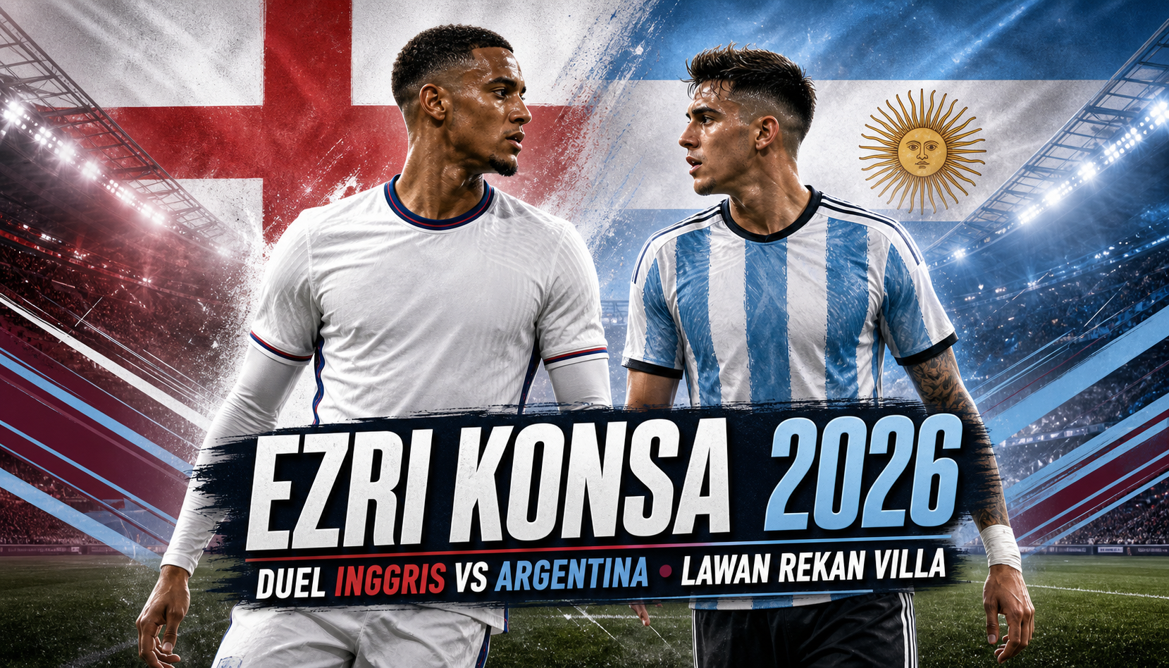 konsa - Ezri Konsa 2026: Duel Inggris vs Argentina, Lawan Rekan Villa