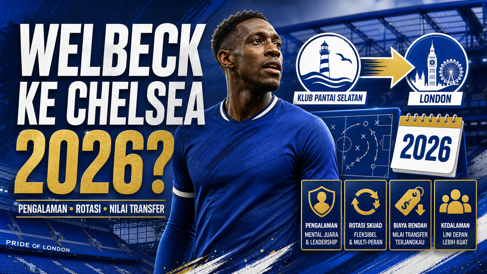 Mengapa Rumor Welbeck ke Chelsea Masuk Akal pada 2026? - welbeck