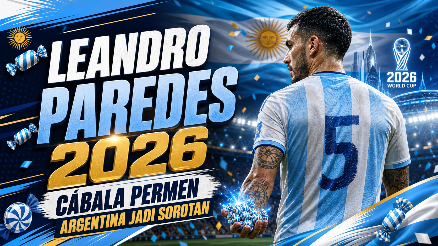 paredes - Leandro Paredes 2026: Cábala Permen Argentina Jadi Sorotan