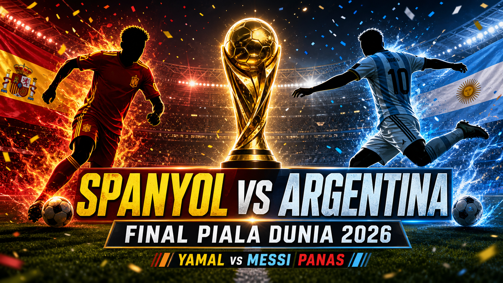 spanyol - Spanyol vs Argentina Final Piala Dunia 2026: Yamal vs Messi Panas