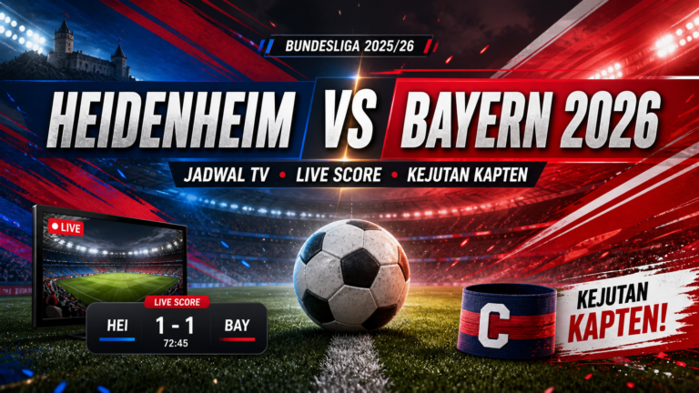 bayern - Heidenheim vs Bayern 2026: Jadwal TV, Live Score, Kejutan Kapten