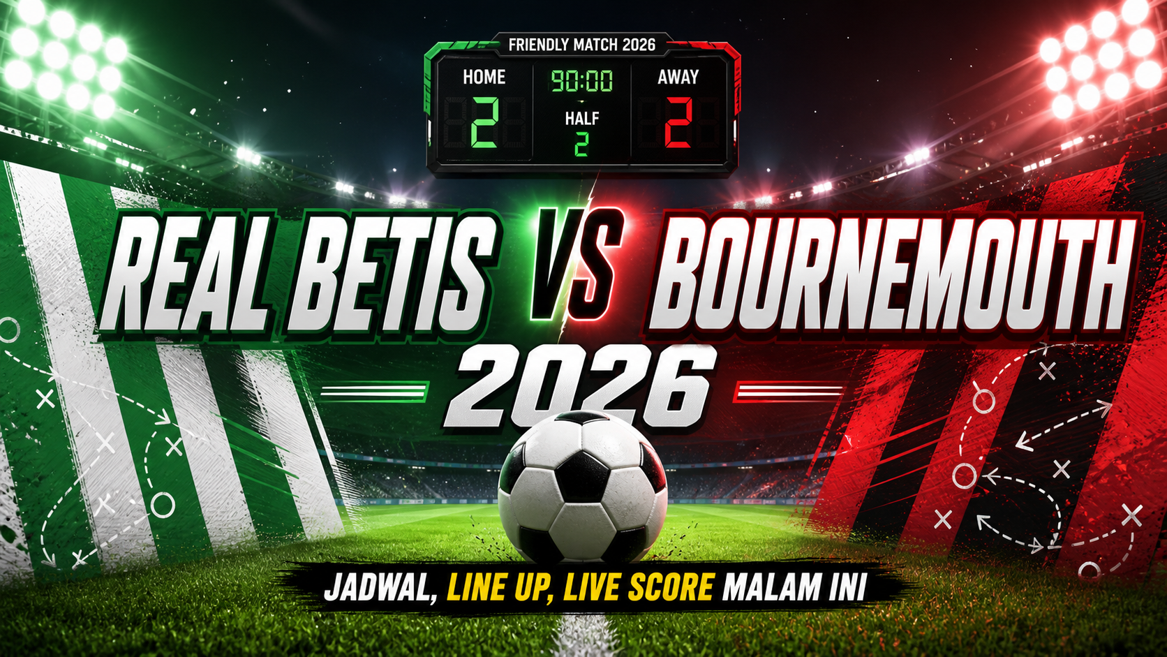 betis - Real Betis vs Bournemouth 2026: Jadwal, Line Up, Live Score Malam Ini