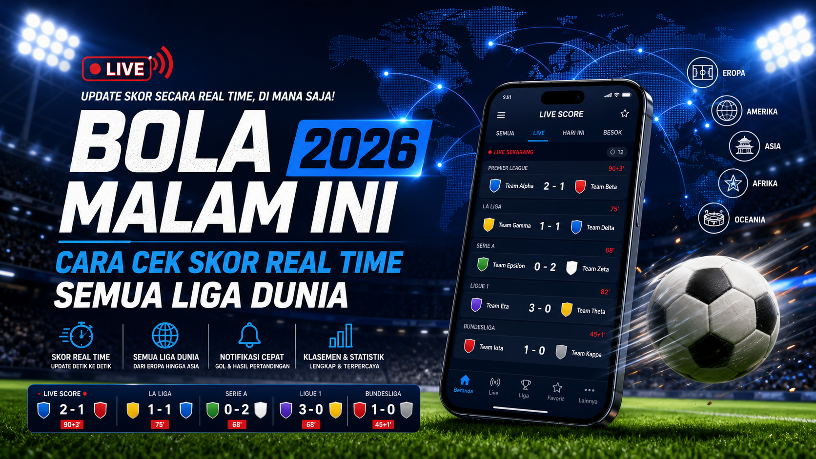 bola - Bola Malam Ini 2026: Cara Cek Skor Real Time Semua Liga Dunia