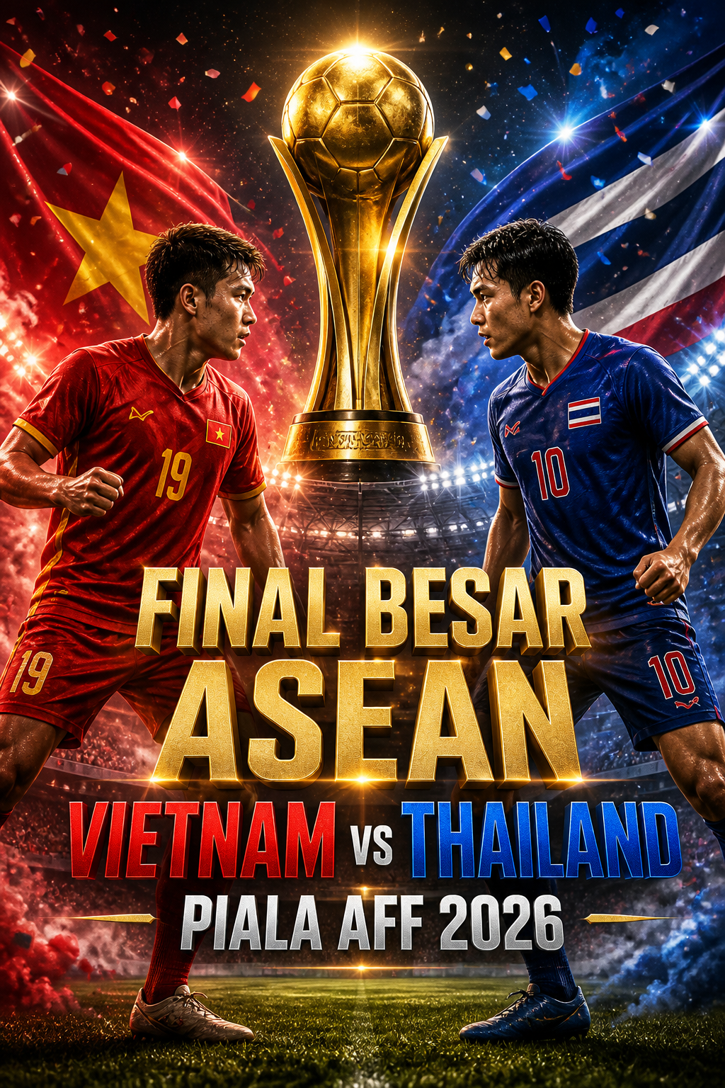 Final Besar ASEAN: Vietnam vs Thailand di Piala AFF 2026 - vietnam