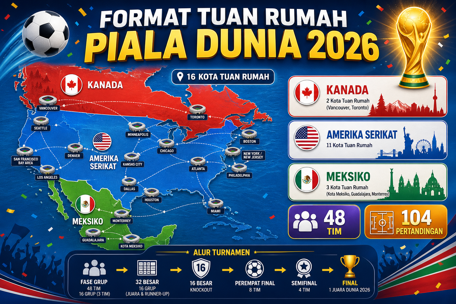 Format Tuan Rumah Piala Dunia 2026 - piala