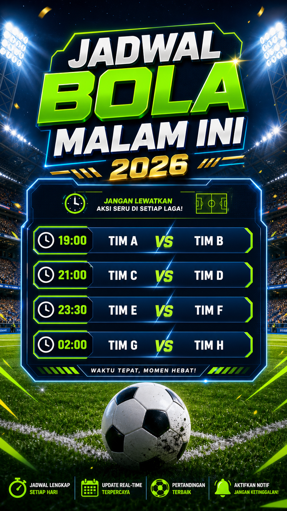 Gambaran Jadwal Bola Malam Ini 2026 - bola