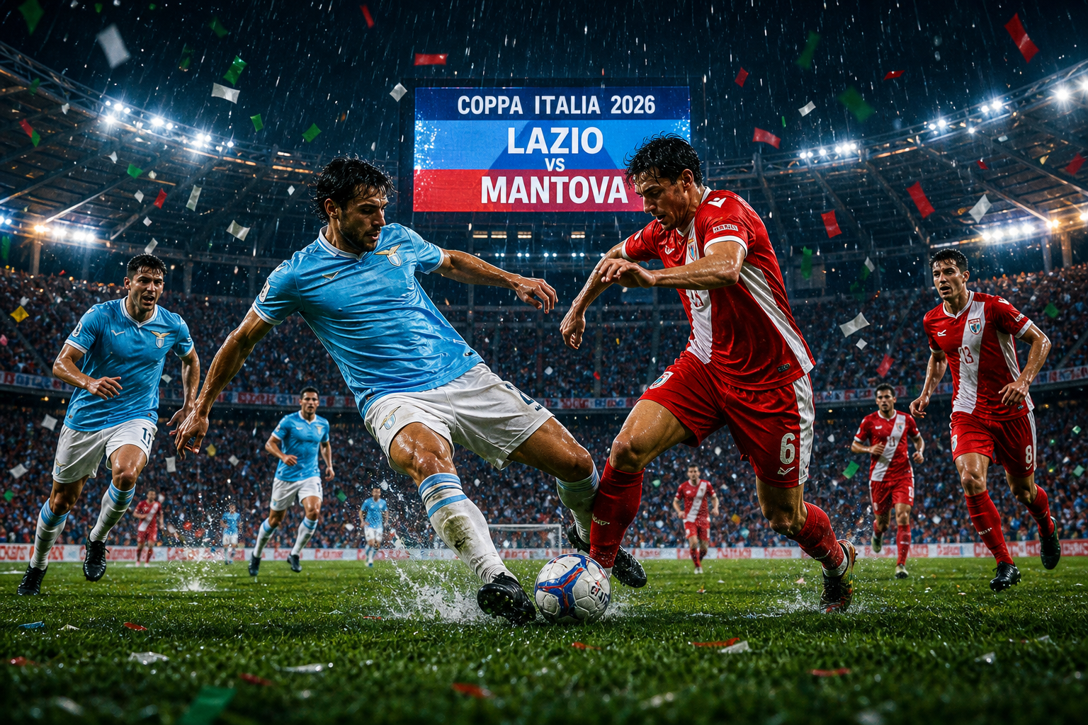 Gambaran Laga Lazio vs Mantova di Coppa Italia 2026 - lazio