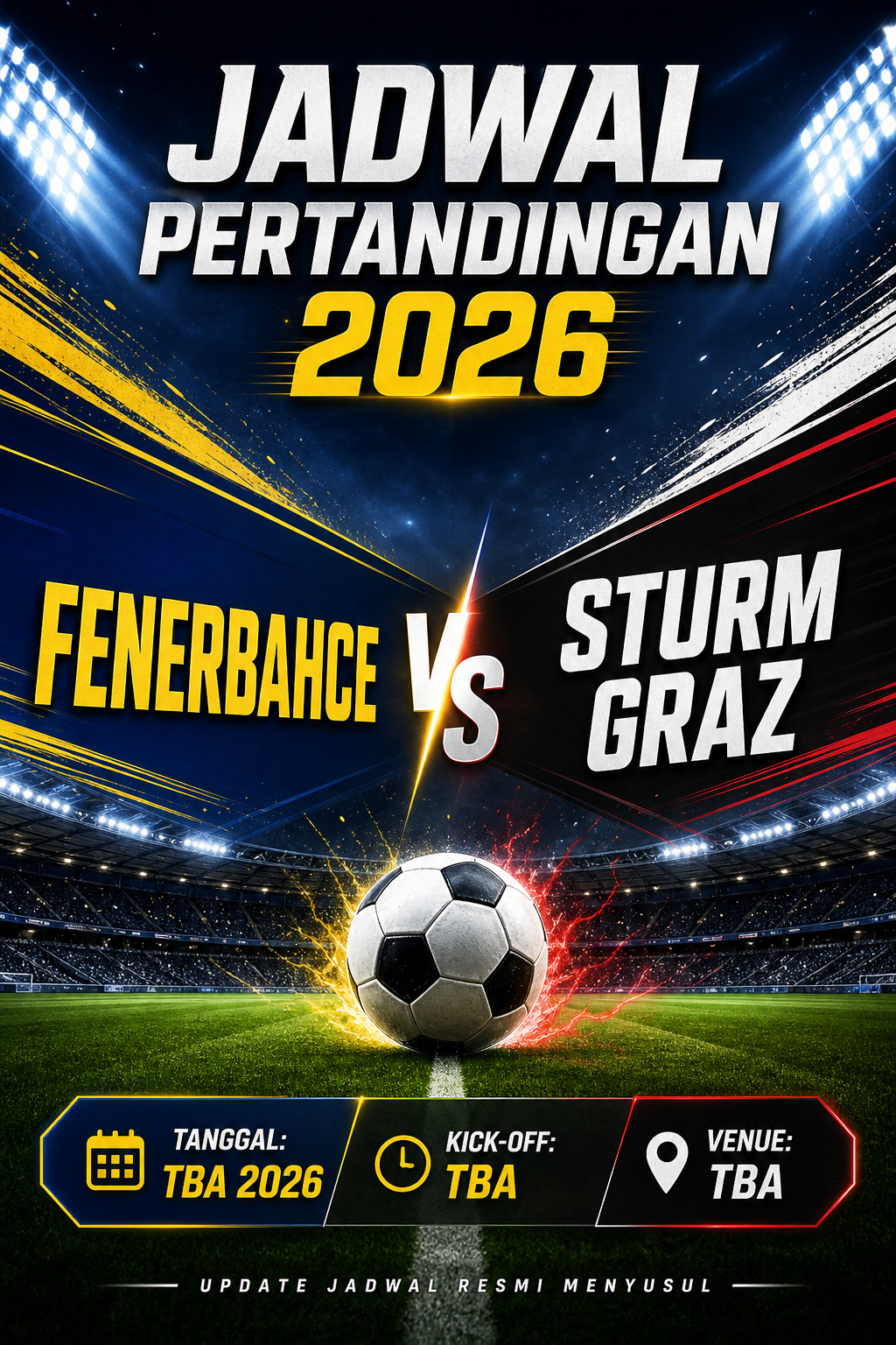 Jadwal Fenerbahce vs Sturm Graz 2026 - fenerbahce