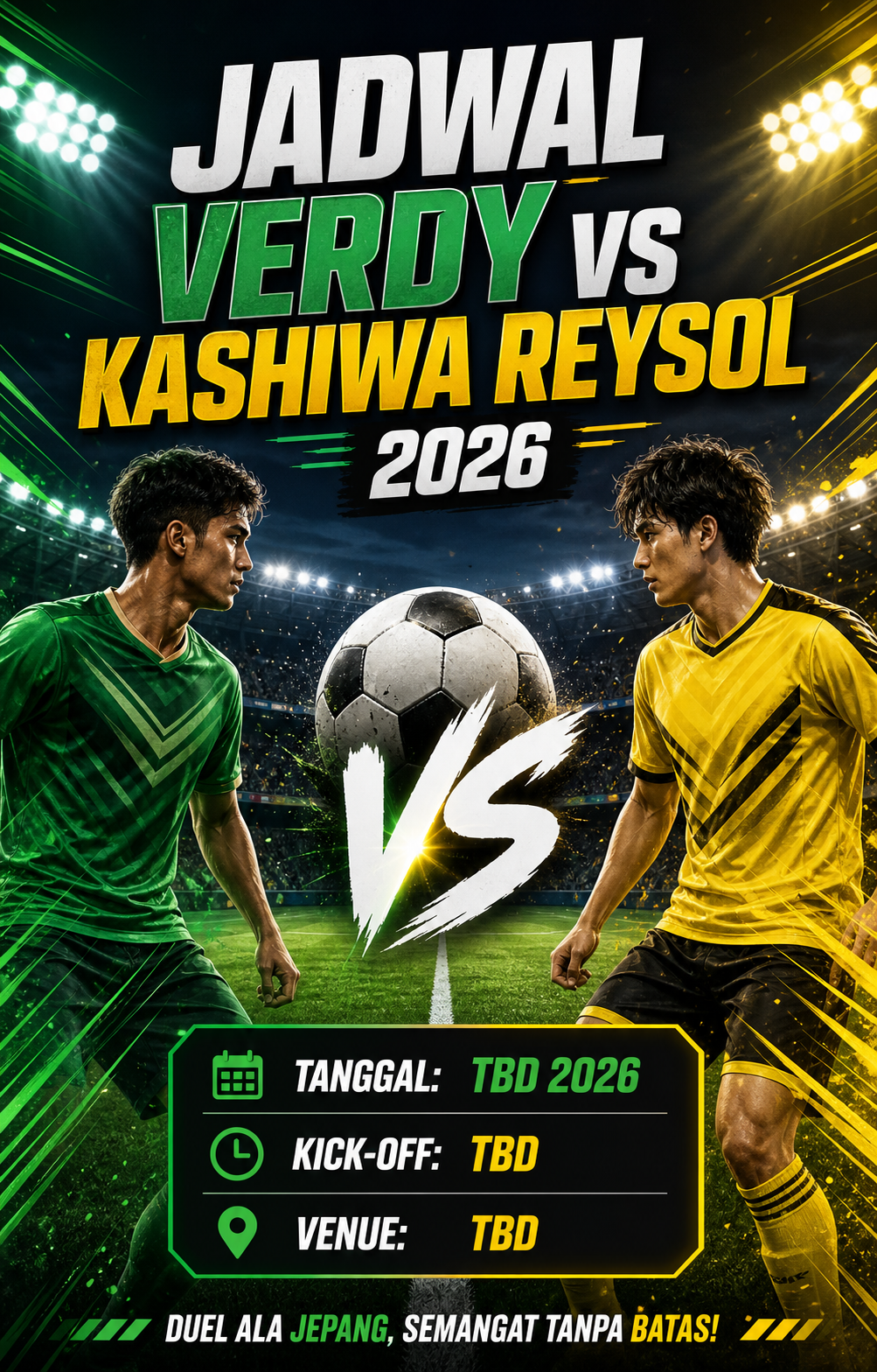 Jadwal Verdy vs Kashiwa Reysol 2026 - verdy