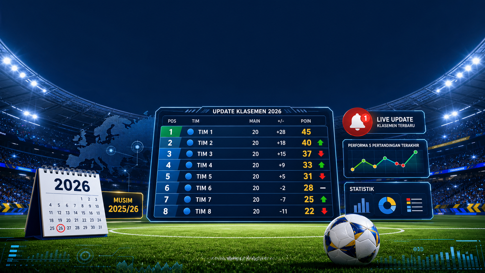 Mengapa Update Klasemen Liga Top Eropa Penting di 2026? - bola
