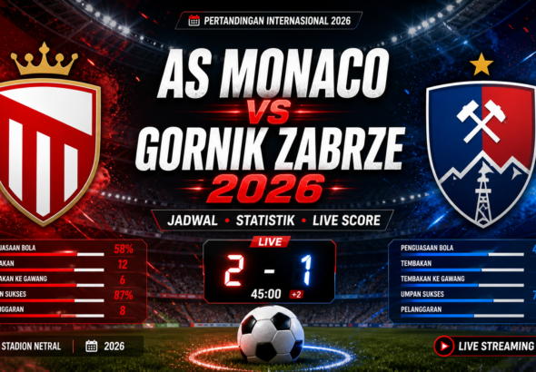 monaco - AS Monaco vs Gornik Zabrze 2026: Jadwal, Statistik, Live Score