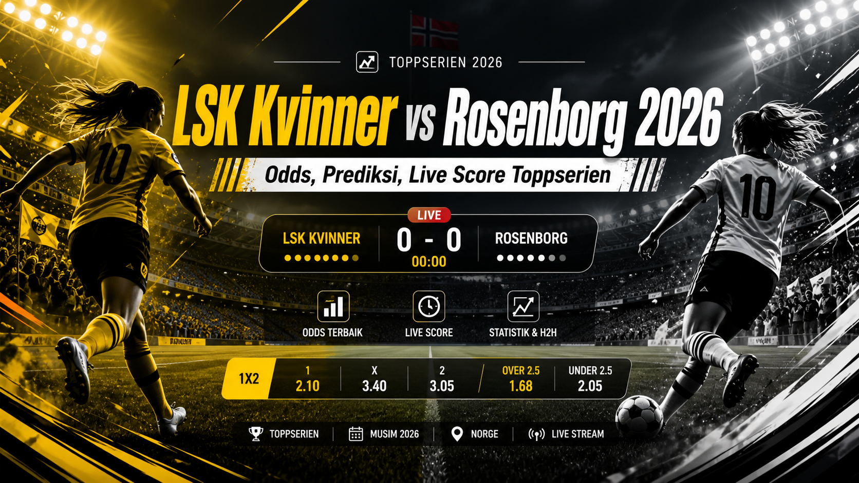 rosenborg - LSK Kvinner vs Rosenborg 2026: Odds, Prediksi, Live Score Toppserien