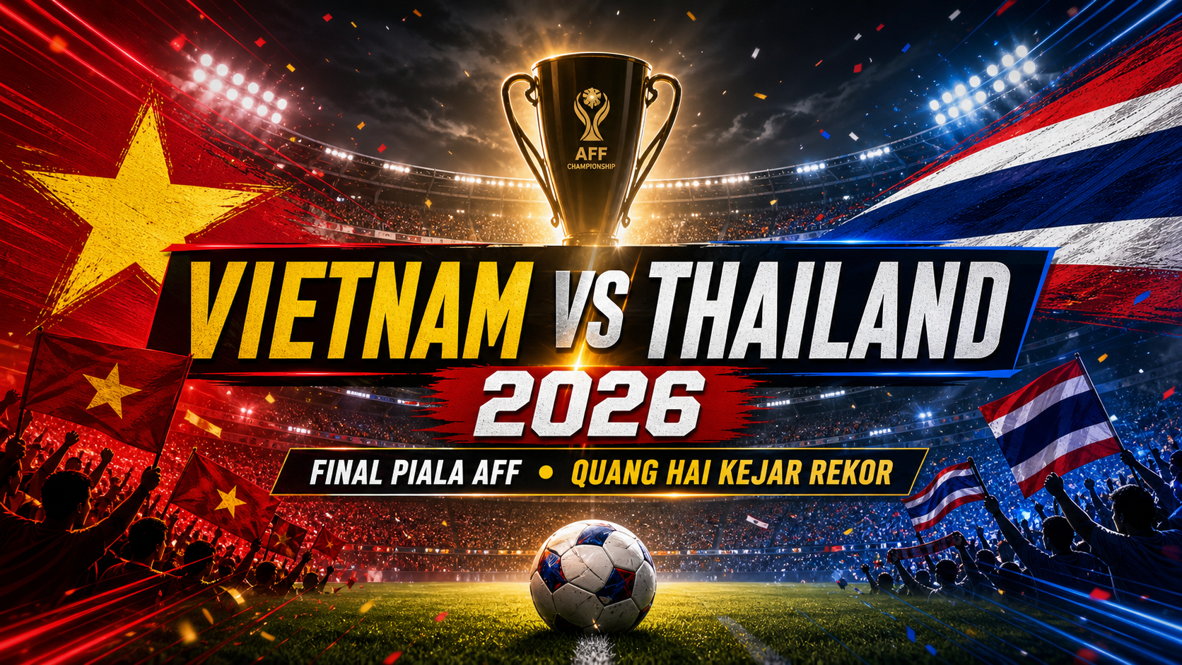 vietnam - Vietnam vs Thailand 2026: Final Piala AFF, Quang Hai Kejar Rekor