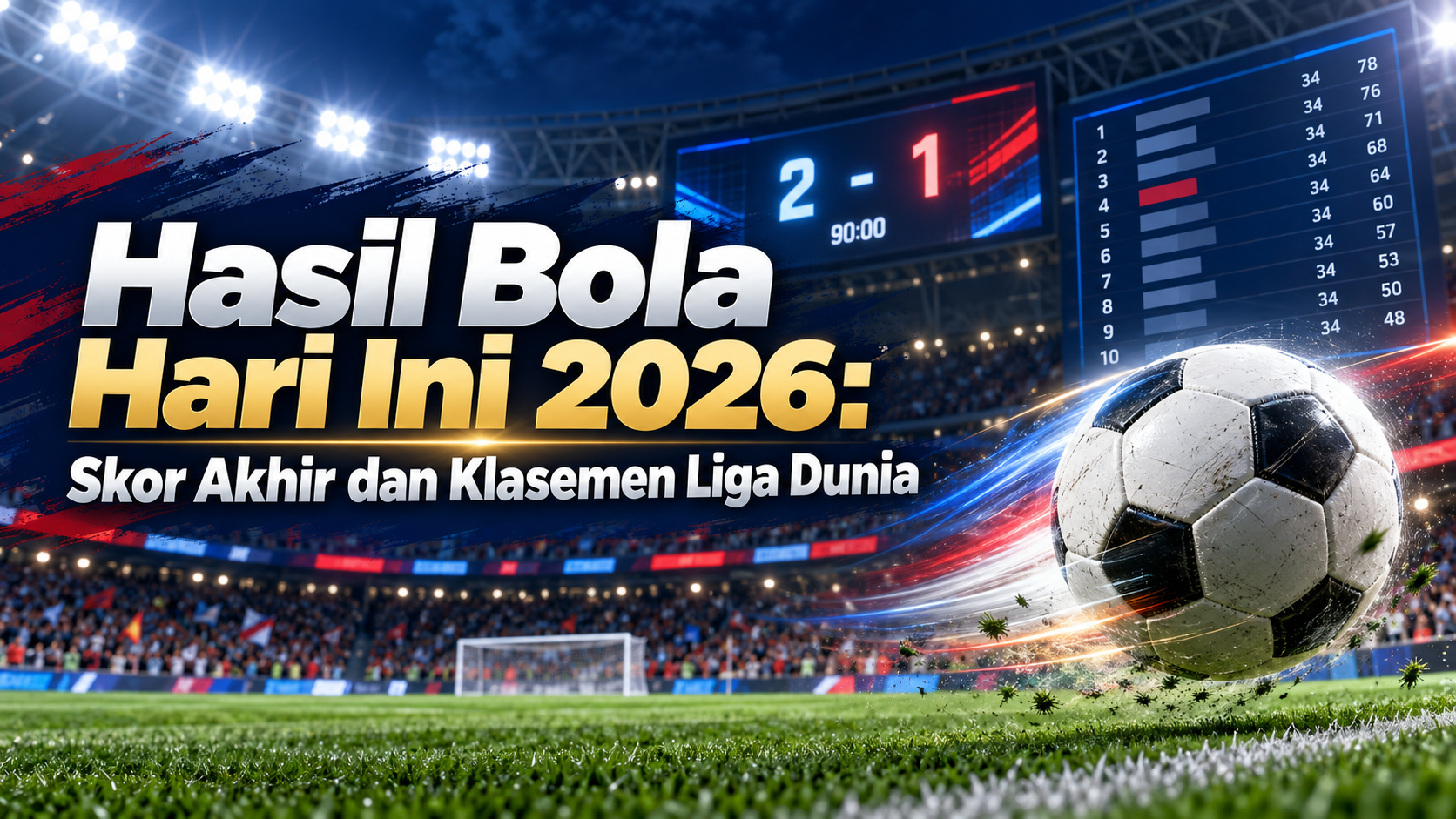 bola - Hasil Bola Hari Ini 2026: Skor Akhir dan Klasemen Liga Dunia