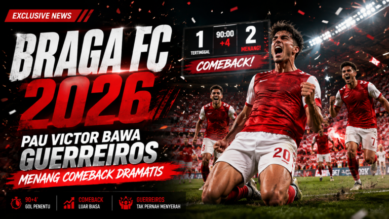 braga - Braga FC 2026: Pau Victor Bawa Guerreiros Menang Comeback Dramatis
