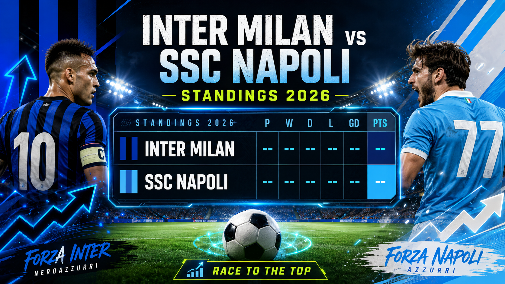 Gambaran Inter Milan vs SSC Napoli Standings 2026 - inter