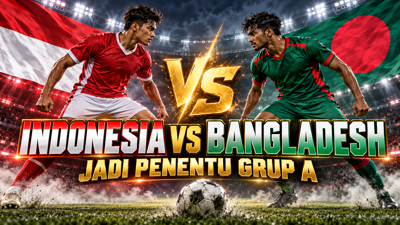 Indonesia vs Bangladesh Jadi Penentu Grup A - indonesia
