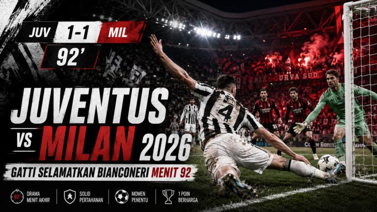 juventus - Juventus vs Milan 2026: Gatti Selamatkan Bianconeri Menit 92