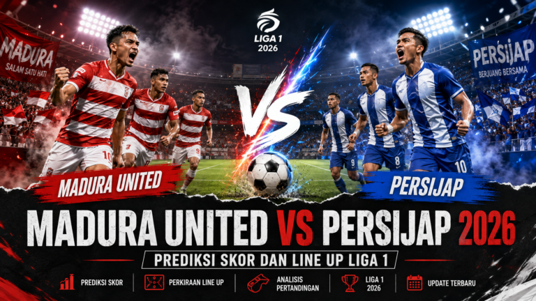 madura - Madura United vs Persijap 2026: Prediksi Skor dan Line Up Liga 1