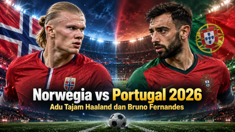 norwegia - Norwegia vs Portugal 2026: Adu Tajam Haaland dan Bruno Fernandes