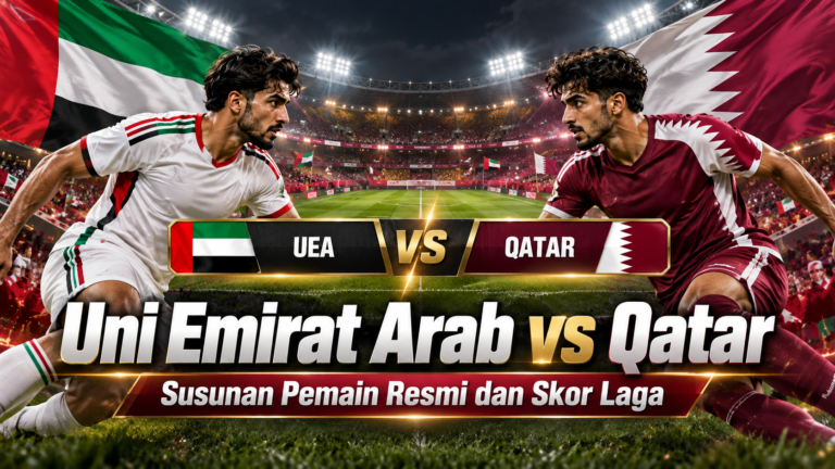 qatar - Uni Emirat Arab vs Qatar: Susunan Pemain Resmi dan Skor Laga
